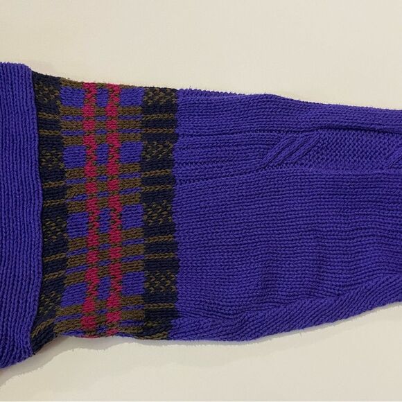 Vintage Colours By Alexander Julian Abstract Chunky Knit Sweater Men's Size XL - Picture 6 of 13